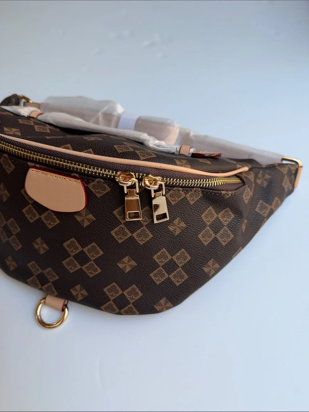 Brown Check Bum Bag